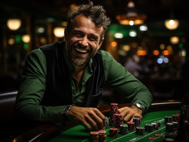 Tampilan permainan roulette kasino langsung dengan dealer profesional di platform uno46